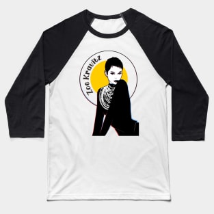 Zoe Kravitz Black and white Baseball T-Shirt